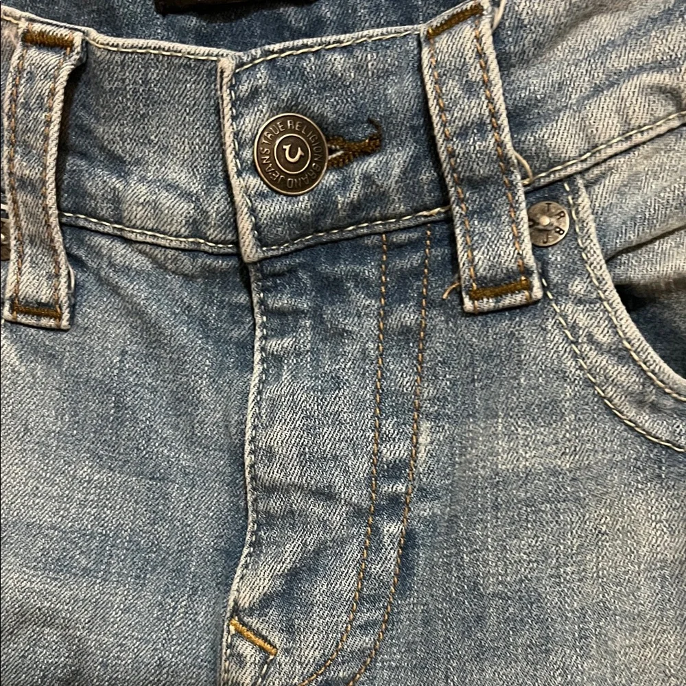 True Religion Faded Blue Denim Jeans